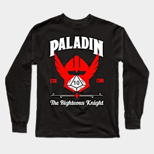 D&D Character Class Paladin Long Sleeve T-Shirt